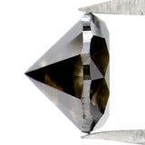 Natural Loose Round Diamond Black Grey Color 0.85 CT 5.70 MM Round Brilliant Cut Diamond KR2085