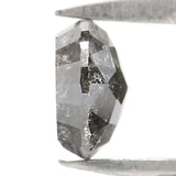 Natural Loose Round Rose Cut Diamond, Salt And Pepper Round Diamond, Natural Loose Diamond, Rose Cut Diamond, 0.51 CT Round Shape KDL2778