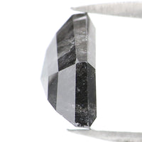 Natural Loose Antique Diamond Black Grey Color 2.70 CT 9.95 MM Antique Shape Rose Cut Diamond L8254