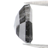 Natural Loose Antique Diamond Black Grey Color 2.70 CT 9.95 MM Antique Shape Rose Cut Diamond L8254