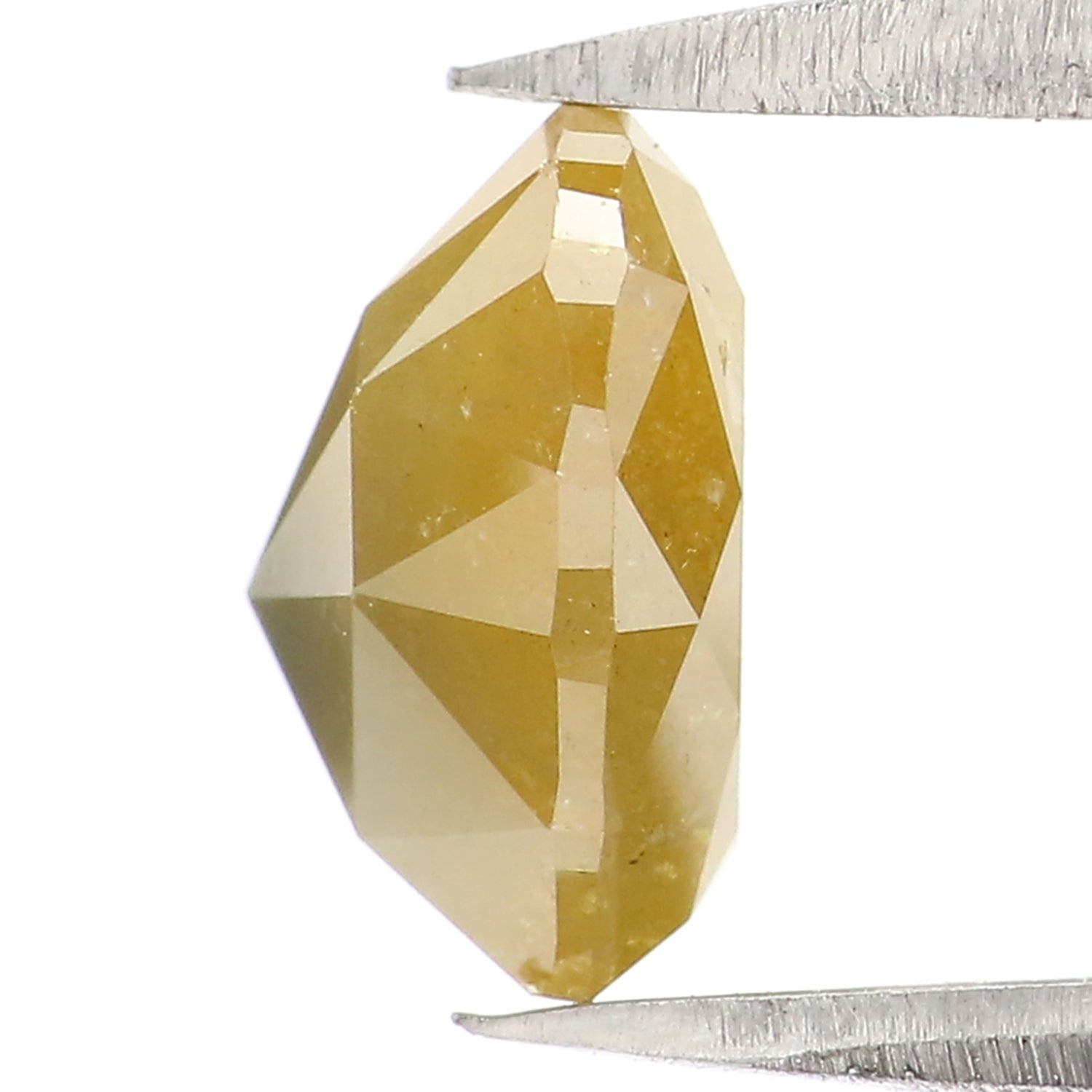 2.34 CT Natural Loose Heart Shape Diamond Yellow Color Heart Cut Diamond 7.35 MM Natural Yellow Color Diamond Heart Rose Cut Diamond LQ2694