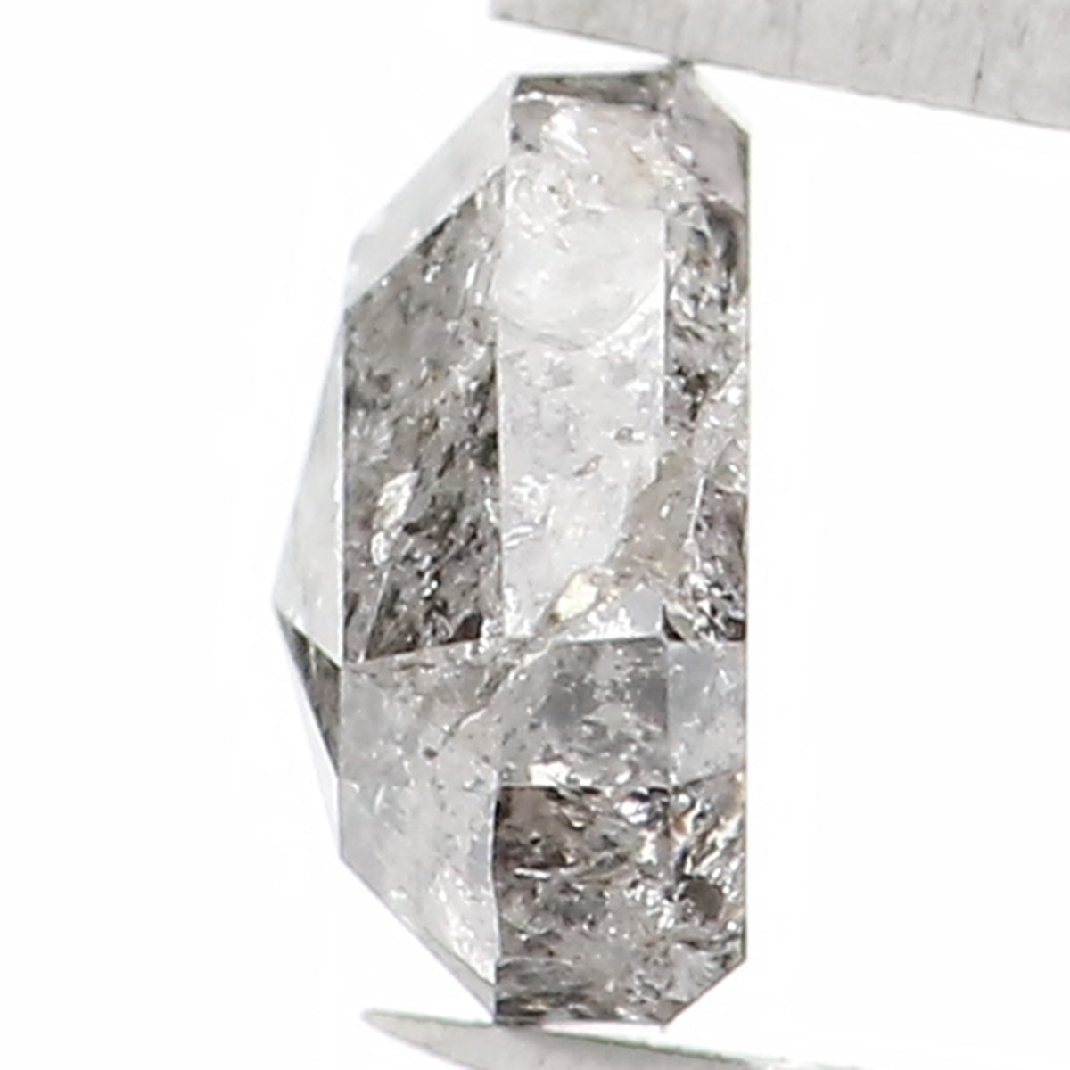 0.66 CT Natural Loose Triangle Shape Diamond Salt And Pepper Triangle Cut Diamond 5.25 MM Black Grey Triangle Shape Rose Cut Diamond LQ1334