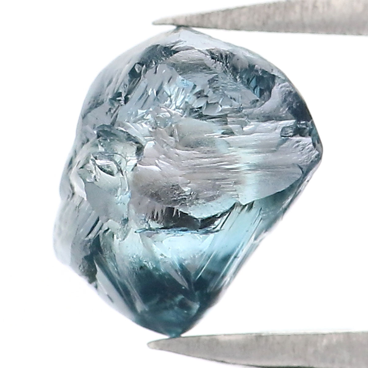 1.40 CT Natural Loose Rough Shape Diamond Blue Color Rough Cut Diamond 6.60 MM Natural Loose Blue Diamond Rough Irregular Cut Diamond QL2329