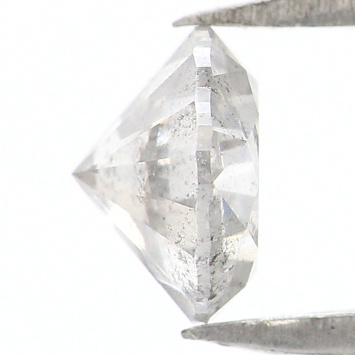 0.69 CT Natural Loose Round Shape Diamond Salt And Pepper Round Diamond 5.50 MM Natural Black Grey Color Round Brilliant Cut Diamond LQ482
