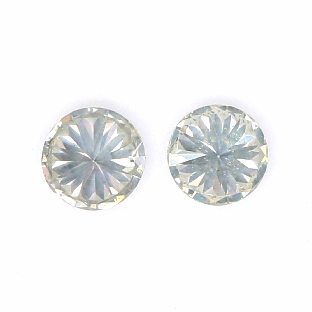 0.34 Ct Natural Loose Round Cut Pair Diamond White - H Color Round Shape Diamond 3.50 MM Natural White Round Brilliant Cut Diamond LQ2020