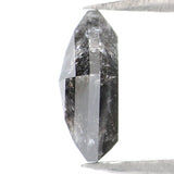 Natural Loose Pentagon Salt And Pepper Diamond Black Grey Color 1.47 CT 8.30 MM Pentagon Shape Rose Cut Diamond L048