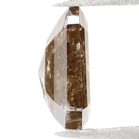 Natural Loose Emerald Diamond Brown Color 1.66 CT 7.90 MM Emerald Shape Rose Cut Diamond L7671