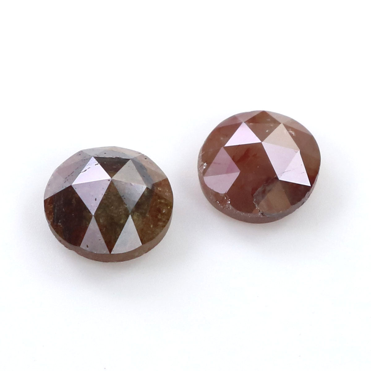 Natural Loose Rose Cut Brown Color Diamond 1.66 CT 5.90 MM Round Rose Cut Shape Diamond KDL6348