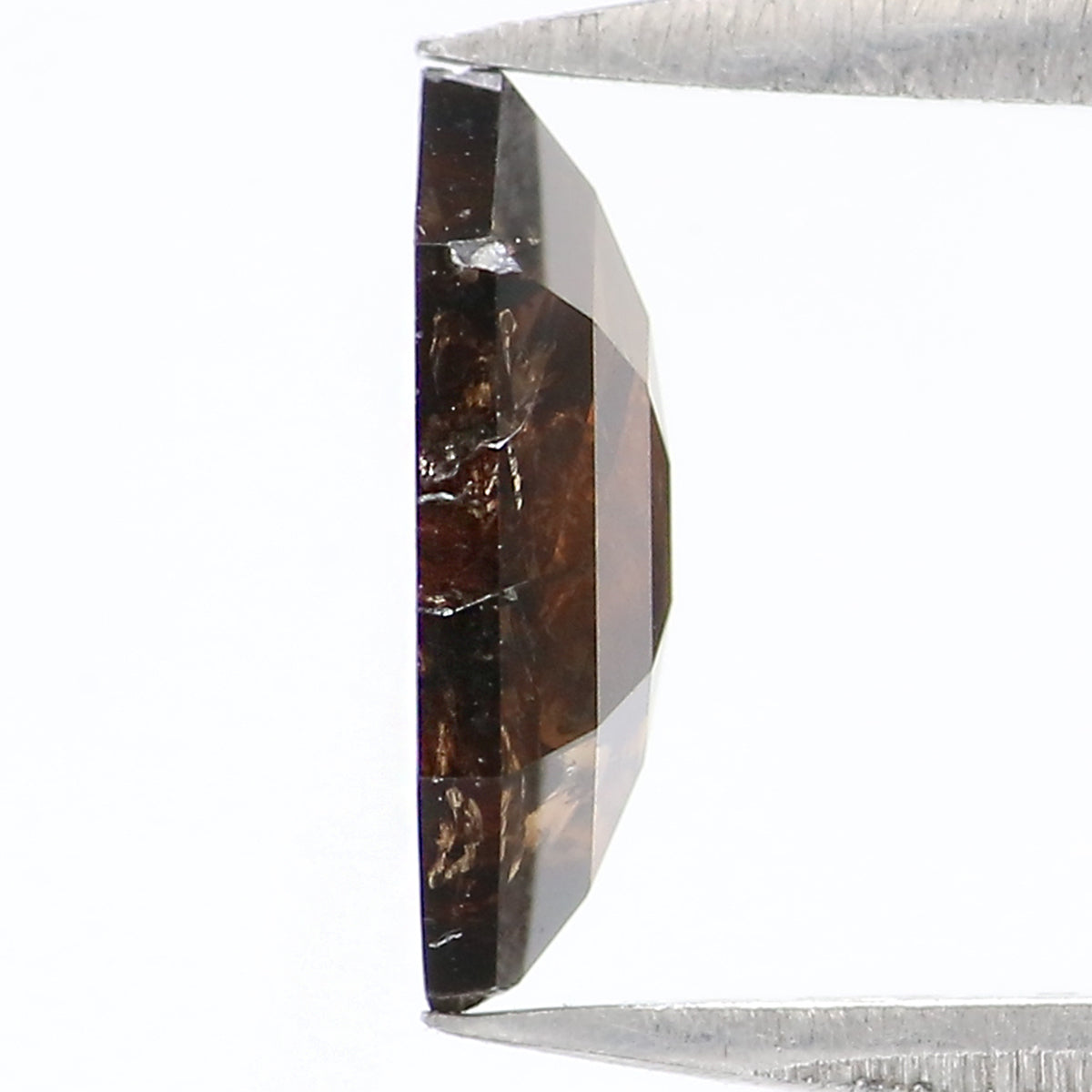 1.08 CT Natural Loose Hexagon Shape Diamond Deep Brown Color Hexagon Diamond 8.70 MM Natural Brown Color Hexagon Rose Cut Diamond  KQ1818