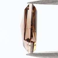 Natural Loose Coffin Diamond Dark Brown Color 0.86 CT 7.20 MM Coffin Shape Rose Cut Diamond KDL6459