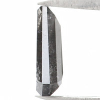 Natural Loose Coffin Salt And Pepper Diamond Black Grey Color 0.73 CT 7.15 MM Coffin Shape Rose Cut Diamond KDL1297