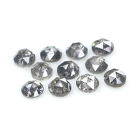 Natural Loose Round Rose Cut Diamond, Salt And Pepper Round Diamond, Natural Loose Diamond, Rose Cut Diamond, 1.26 CT Round Shape L2775