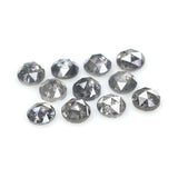 Natural Loose Round Rose Cut Diamond, Salt And Pepper Round Diamond, Natural Loose Diamond, Rose Cut Diamond, 1.26 CT Round Shape L2775