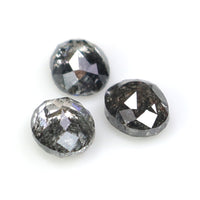 Natural Loose Oval Diamond, Salt And Pepper Oval Diamond, Natural Loose Diamond, Oval Rose Cut Diamond, 0.73 CT Oval Shape Diamond L2776