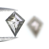 Natural Loose Kite Diamond, Salt And Pepper Kite Diamond, Natural Loose Diamond, Kite Rose Cut Diamond, Kite Cut, 0.89 CT Kite Shape L2742