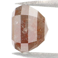 Natural Loose Emerald Shape Brown Grey Color Diamond 2.20 CT 6.70 MM Emerald Shape Rose Cut Diamond L7711
