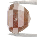 Natural Loose Emerald Shape Brown Grey Color Diamond 2.20 CT 6.70 MM Emerald Shape Rose Cut Diamond L7711