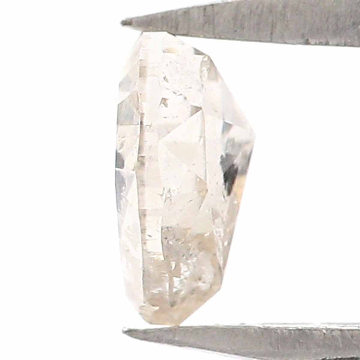 0.54 Ct Natural Loose Heart Shape Diamond Yellow Color Heart Cut Diamond 5.05 MM Natural Grey Color Diamond Heart Rose Cut Diamond KQ850