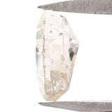 Natural Loose Heart Yellow Grey Color Diamond 0.54 CT 5.05 MM Heart Shape Rose Cut Diamond KR850