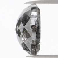 Natural Loose Rose Cut Salt And Pepper Diamond Black Grey Color 2.21 CT 8.00 MM Rose Cut Shape Diamond KDL1093