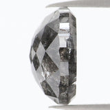 Natural Loose Rose Cut Salt And Pepper Diamond Black Grey Color 2.21 CT 8.00 MM Rose Cut Shape Diamond KDL1093