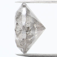 1.96 Ct Natural Loose Diamond, Round Brilliant Cut, Salt Pepper Diamond, Black Diamond, Gray Diamond, Rustic Diamond, Round Cut Diamond KDL891