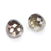 Natural Loose briolette Brown Color Diamond 0.86 CT 4.00 MM Drop Shape Rose Cut Diamond L9990