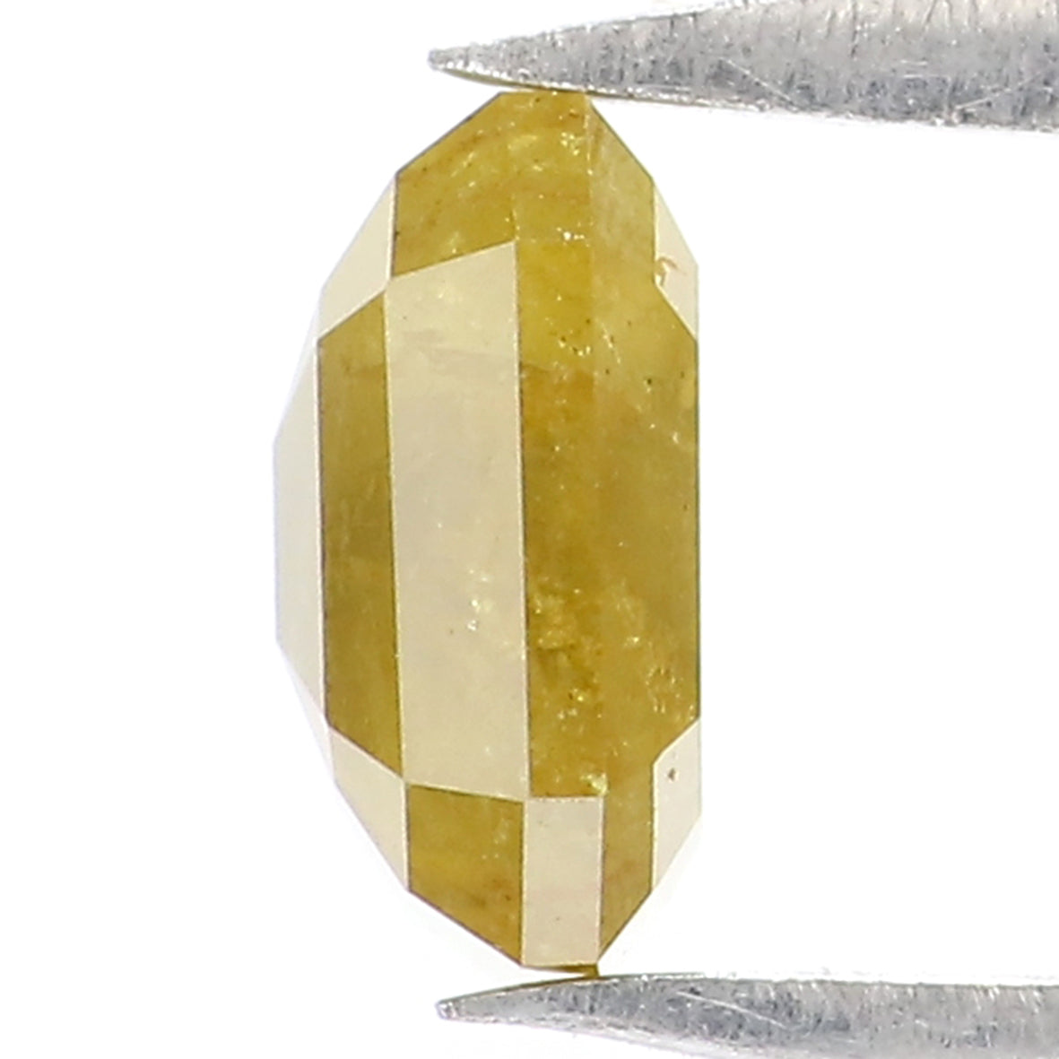 0.76 CT Natural Loose Emerald Shape Diamond Yellow Color Emerald Cut Diamond 5.75 MM Natural Yellow Color Emerald Rose Cut Diamond LQ1959