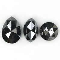 Natural Loose Mix Shape Diamond Black Color 3.72 CT 6.30 MM Mix Shape Rose Cut Diamond L1728