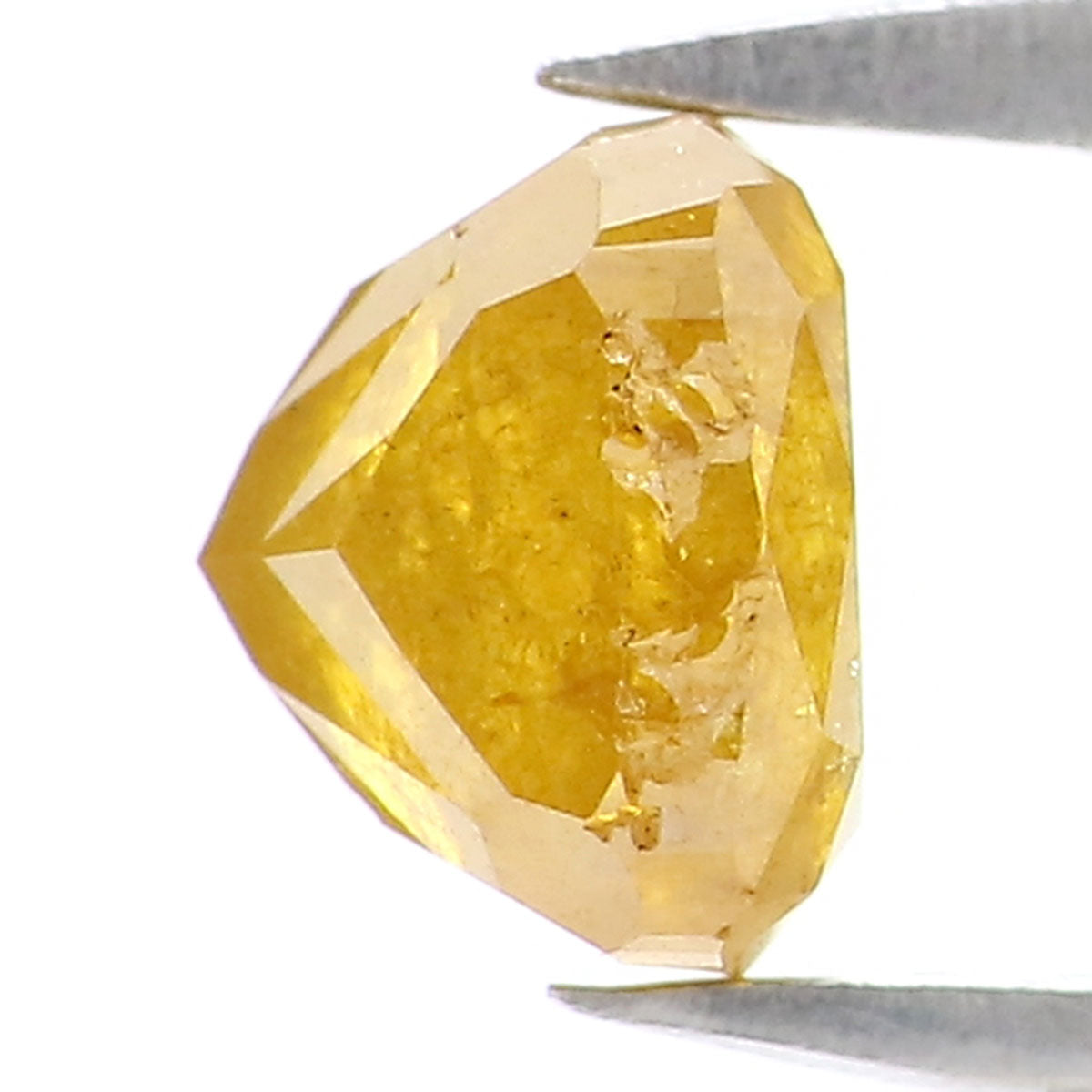 0.84 CT Natural Loose Cushion Shape Diamond Yellow Color Cushion Diamond 5.10 MM Natural Yellow Color Cushion Brilliant Cut Diamond KQ689