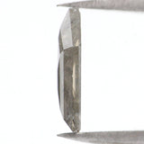 Natural Loose Shield Salt And Pepper Diamond Black Grey Color 1.20 CT 10.50 MM Shield Shape Rose Cut Diamond KR2035