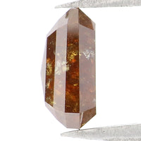 Natural Loose Emerald Shape Brown Color Diamond 1.69 CT 7.60 MM Emerald Shape Rose Cut Diamond L367