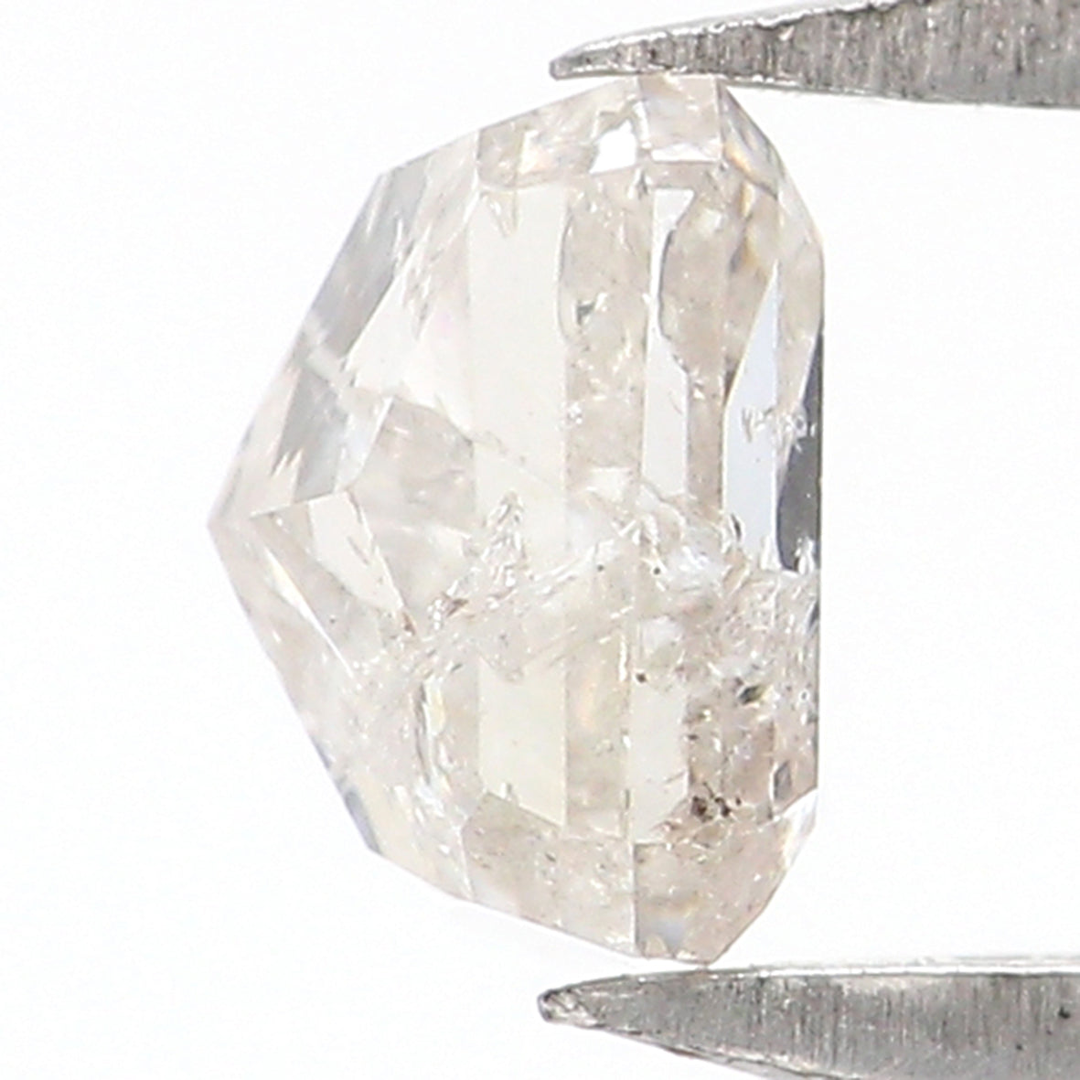 0.54 CT Natural Loose Emerald Shape Diamond Grey Color Emerald Cut Diamond 4.60 MM Natural Yellow Color Emerald Brilliant Cut Diamond LQ7413
