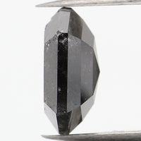 1.55 CT Hexagon Cut Diamond, Salt and Pepper Diamond, Natural Loose Diamond, Black Diamond, Grey Diamond, Rustic  Rose Cut Diamond, KDL734