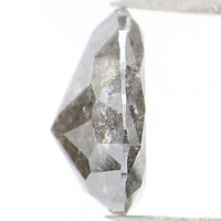 1.58 CT Natural Loose Pear Shape Diamond Salt And Pepper Pear Shape Diamond 8.45 MM Black Grey Color Pear Brilliant Cut Diamond QL1666