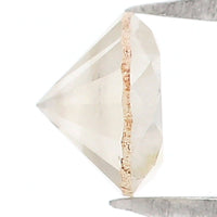 Natural Loose Round Brilliant Cut Diamond Grey Milky Color 0.38 CT 4.40 MM Round Shape Rose Cut Diamond L6369