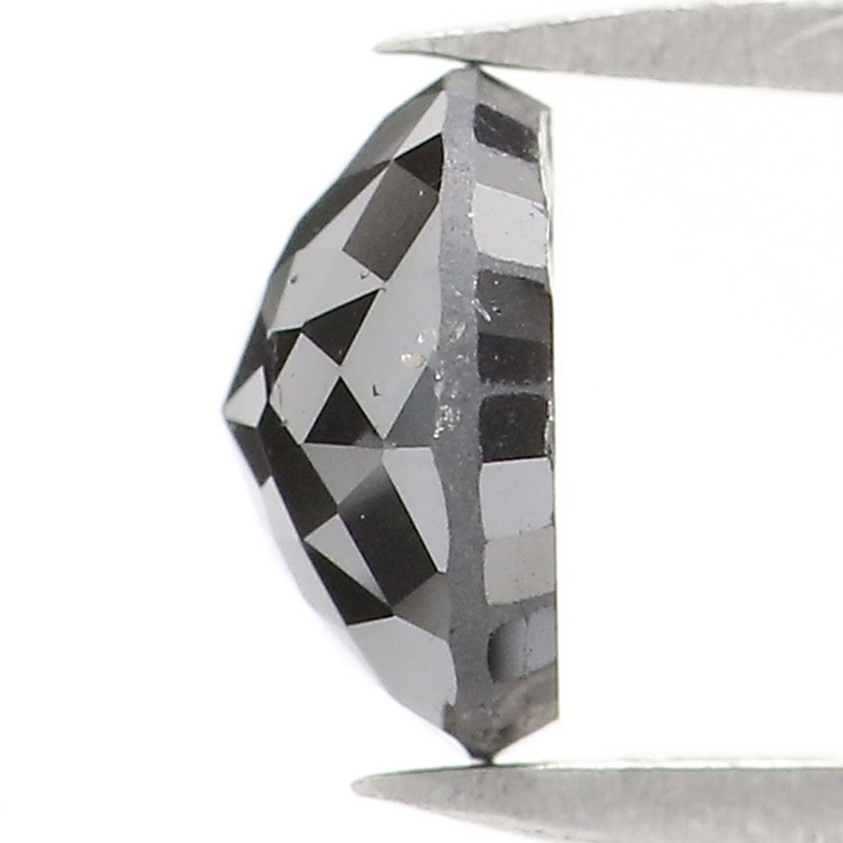 0.94 CT Natural Loose Round Rose Cut Diamond Black Color Round Shape Diamond 6.10 MM Natural Loose Black Color Round Rose Cut Diamond KQ1634