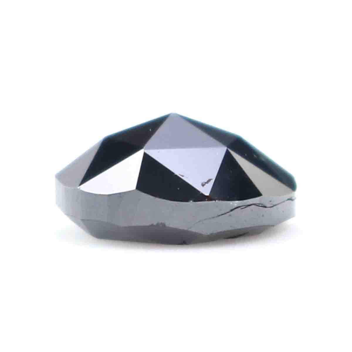 0.98 CT Natural Loose Round Rose Cut Diamond Black Color Round Shape Diamond 6.30 MM Natural Loose Black Color Round Rose Cut Diamond KQ1844