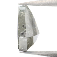 Natural Loose Shield Grey Color Diamond 2.01 CT 8.40 MM Shield Shape Rose Cut Diamond L8223