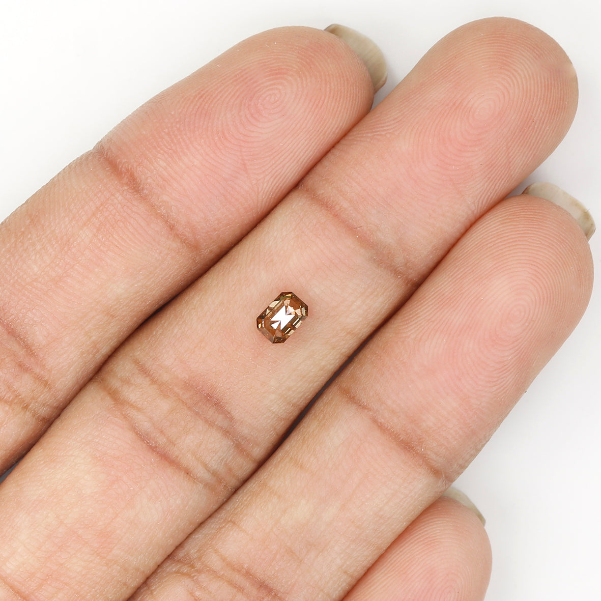 0.33 Ct Natural Loose Emerald Shape Diamond Brown Color Emerald Cut Diamond 4.50 MM Natural Loose Brown Color Emerald Rose Cut Diamond LQ494