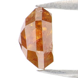 Natural Loose Emerald Shape Brown Color Diamond 0.94 CT 5.85 MM Emerald Shape Rose Cut Diamond L9192