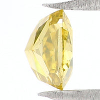 Natural Loose Cushion Greenish Yellow Color Diamond 0.53 CT 4.60 MM Cushion Shape Rose Cut Diamond KR616
