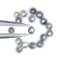 Natural Loose Round Rose Cut Grey Brown Color Diamond 1.14 CT 2.00 MM Round Rose Cut Shape Diamond KR1386