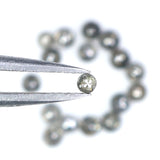 Natural Loose Round Rose Cut Grey Brown Color Diamond 1.14 CT 2.00 MM Round Rose Cut Shape Diamond KR1386
