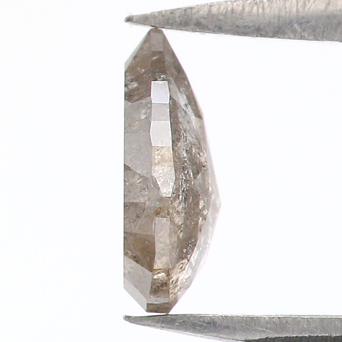 0.63 CT Natural Loose Pear Shape Diamond Brown Color Pear Cut Diamond 7.10 MM Natural Loose Grey Color Diamond Pear Rose Cut Diamond LQ7355