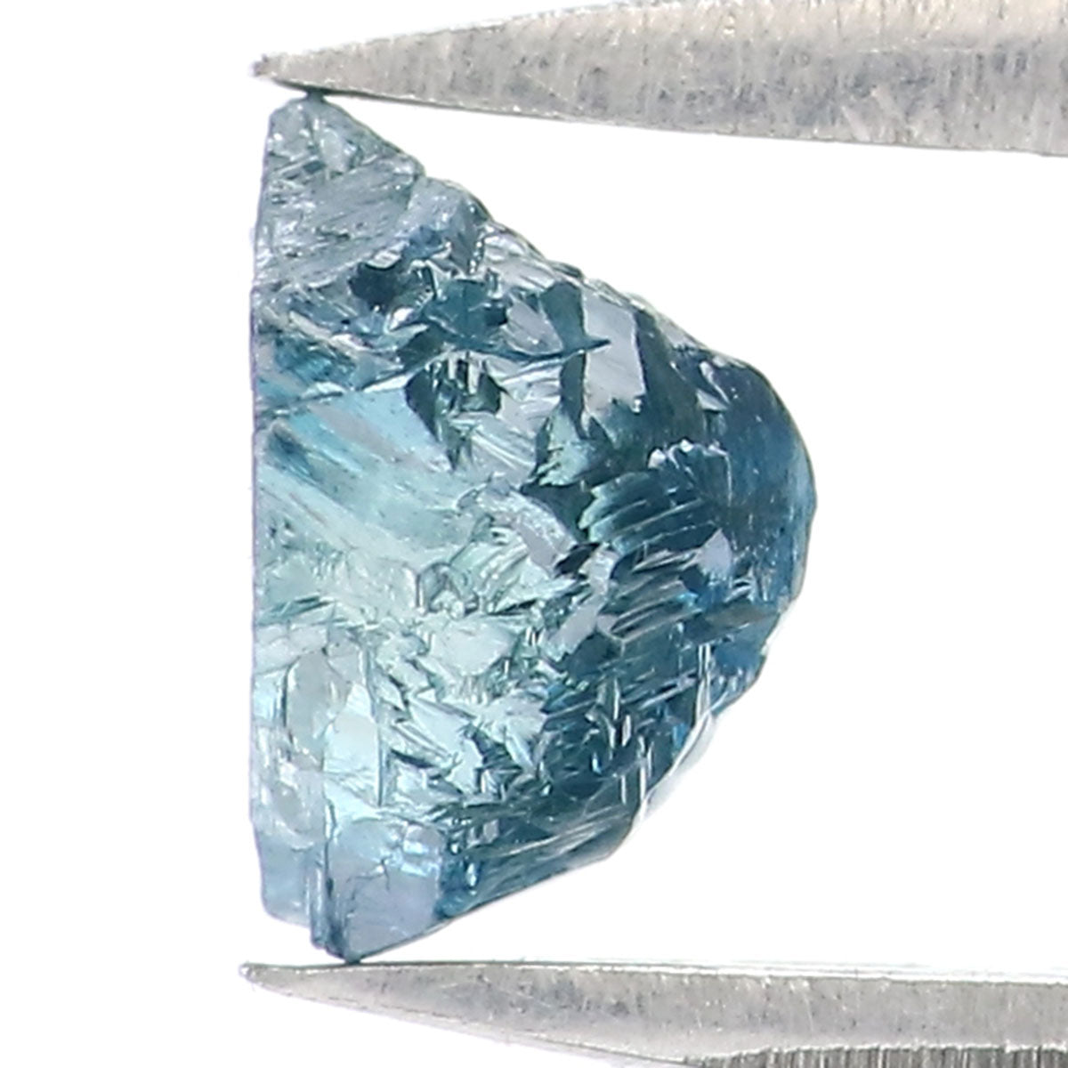 0.76 CT Natural Loose Rough Shape Diamond Blue Color Rough Cut Diamond 5.25 MM Natural Loose Blue Color Rough Irregular Cut Diamond QLB2235