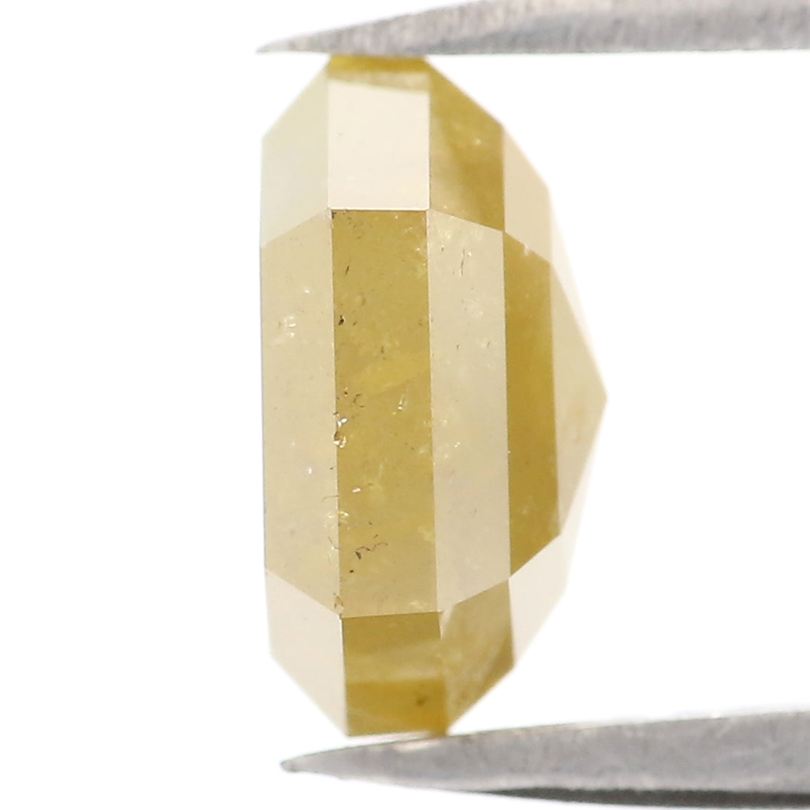 2.77 CT Natural Loose Hexagon Shape Diamond Yellow Color Hexagon Cut Diamond 8.95 MM Natural Loose Hexagon Shape Rose Cut Diamond LQ2090