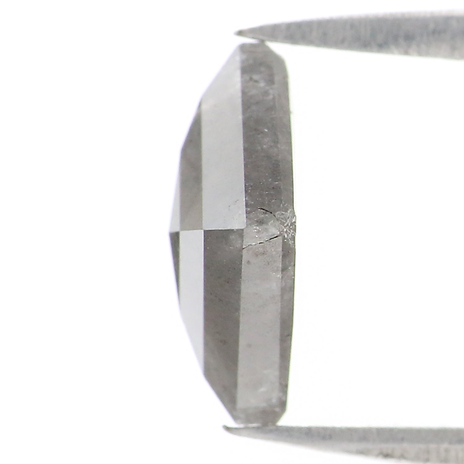 1.50 CT Natural Loose Kite Shape Diamond Salt And Pepper Kite Shape Diamond 9.60 MM Natural Black Grey Color Kite Rose Cut Diamond QK2049