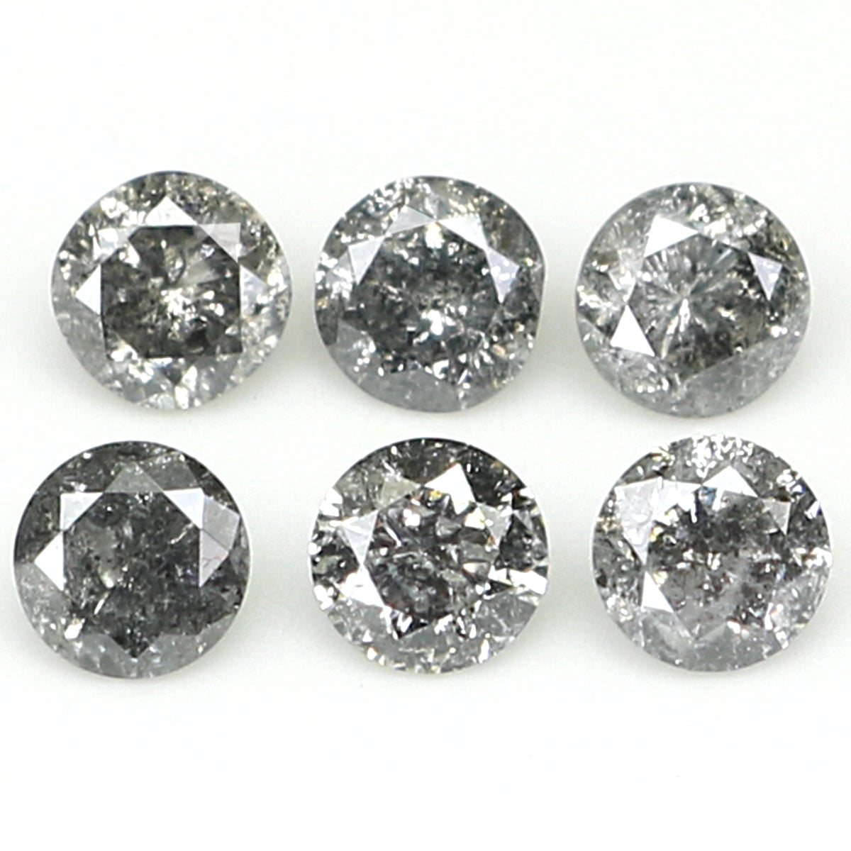 0.81 CT Natural Loose Round Shape Diamond Salt And Pepper Round Cut Diamond 3.10 MM Natural Loose Diamond Round Brilliant Cut Diamond QL1395