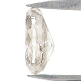 Natural Loose Pear Diamond Grey Color 0.53 CT 6.00 MM Pear Shape Rose Cut Diamond KR1008